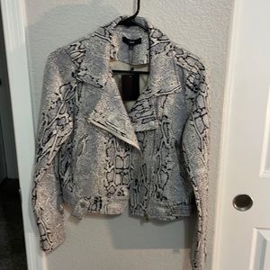 Snake Print Jacket: Women’s size Small